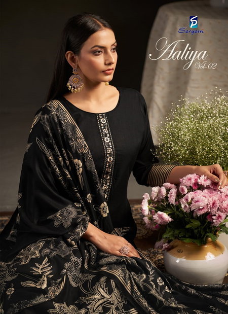 Aaliya Vol 2 By Sargam Viscose Pashmina Dress Material Suppliers In India